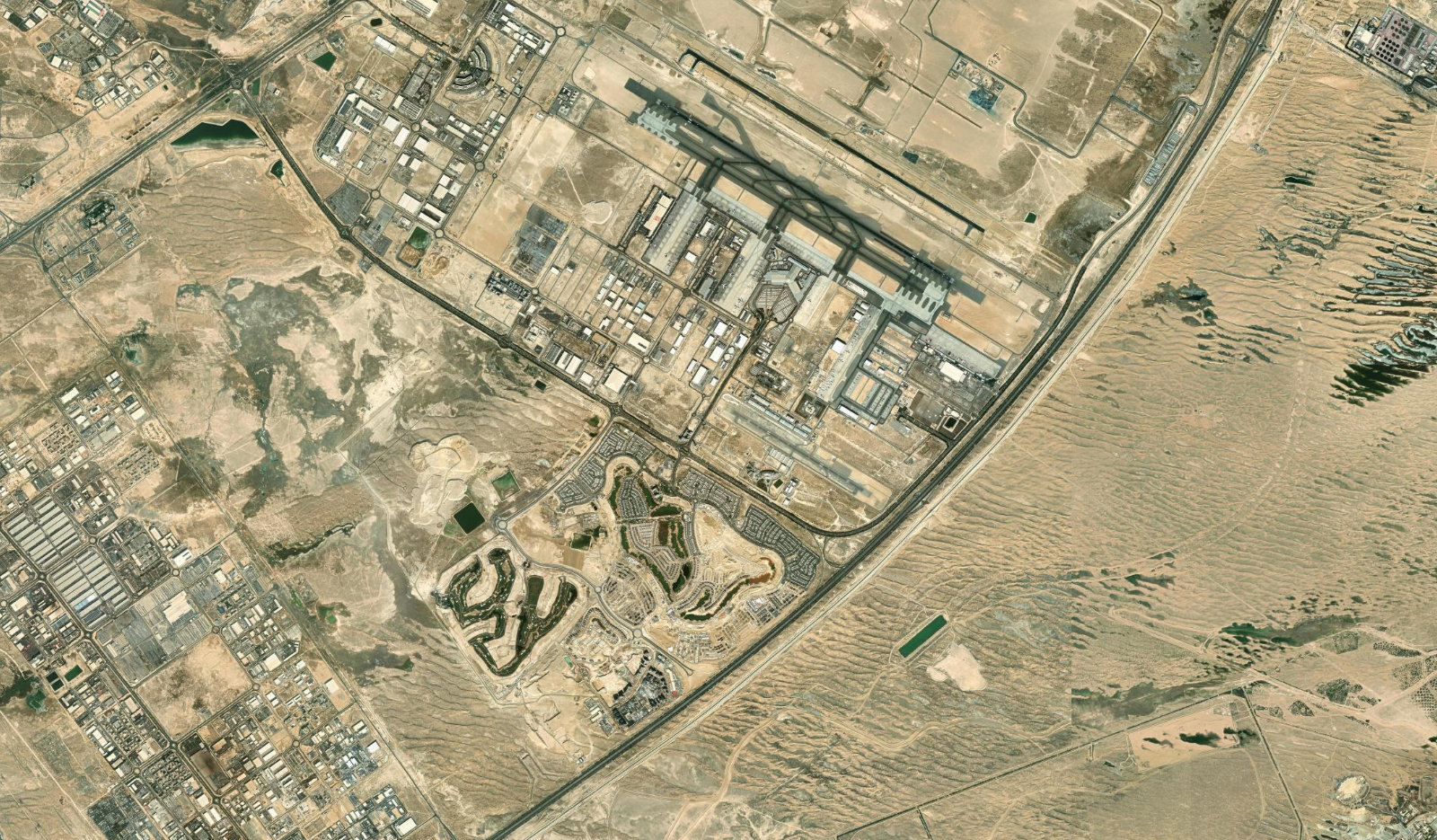 Dubai satellite overview centred on MBR City